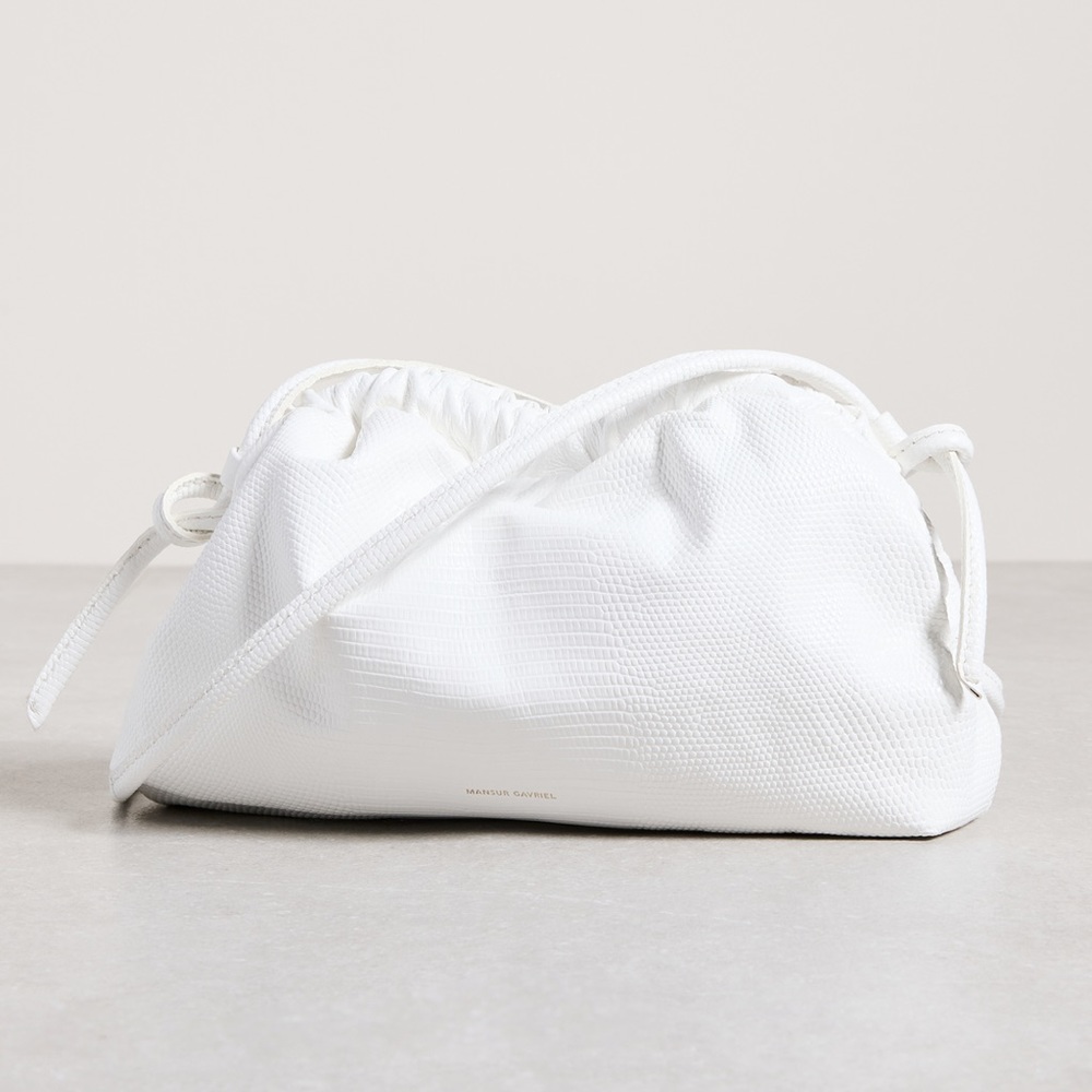 Mansur Gavriel White Leather Bag